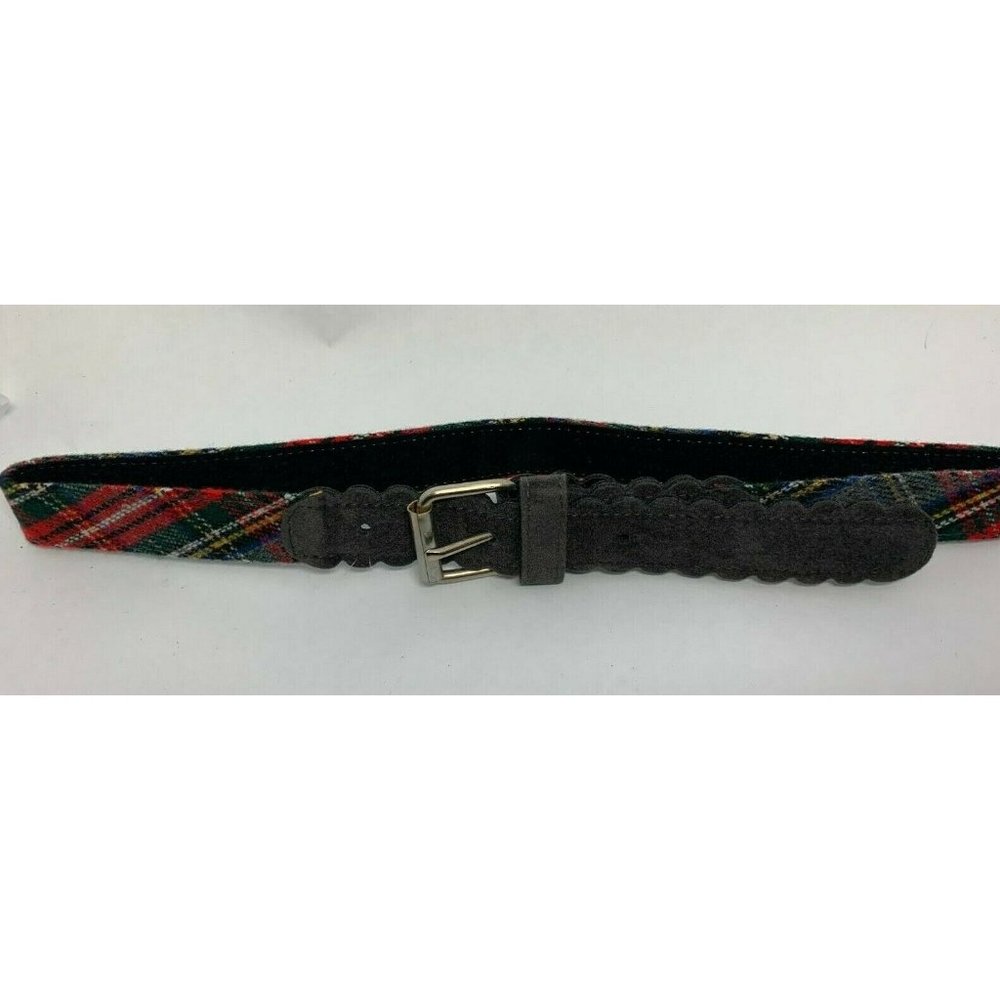 Youth Scottish Pattern Belt  | Made in France